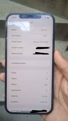 IPhone 12 Pro Max JV 128GB