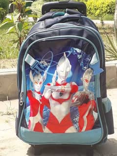 school bag in famous cartoon theme