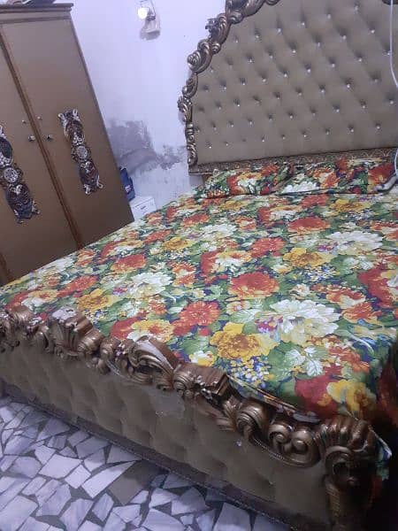 Bed with Side Tables,Dressing,Iron Table, 1