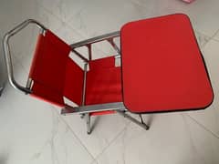 foldable study table with chair 0