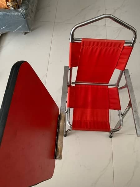 foldable study table with chair 2