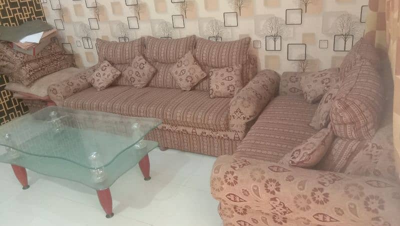 Sofa set with table 1