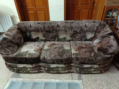 sofa set six seater solid structure thick molty foam cmfortble sitting