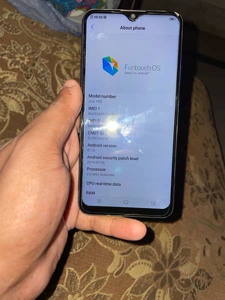 Vivo y93 6gb Ram 128gb 5