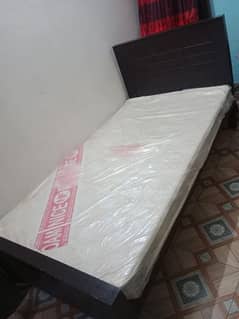 bed with a medicated mattress