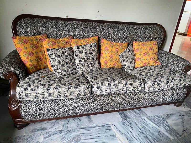 7 seater sofa purel shesham wood 3