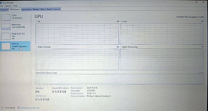 Toshiba i5 5th Gen 8gb/128gb ssd 6