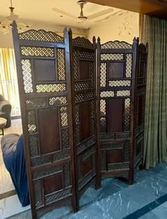 wooden partition