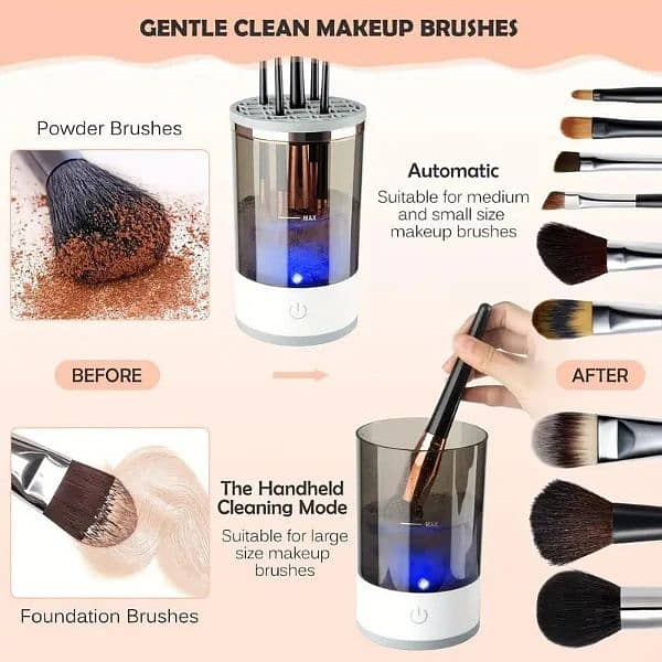 Electric makeup brush cleaner 4