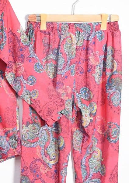 pcs woman s stitched georgette printed suit 2