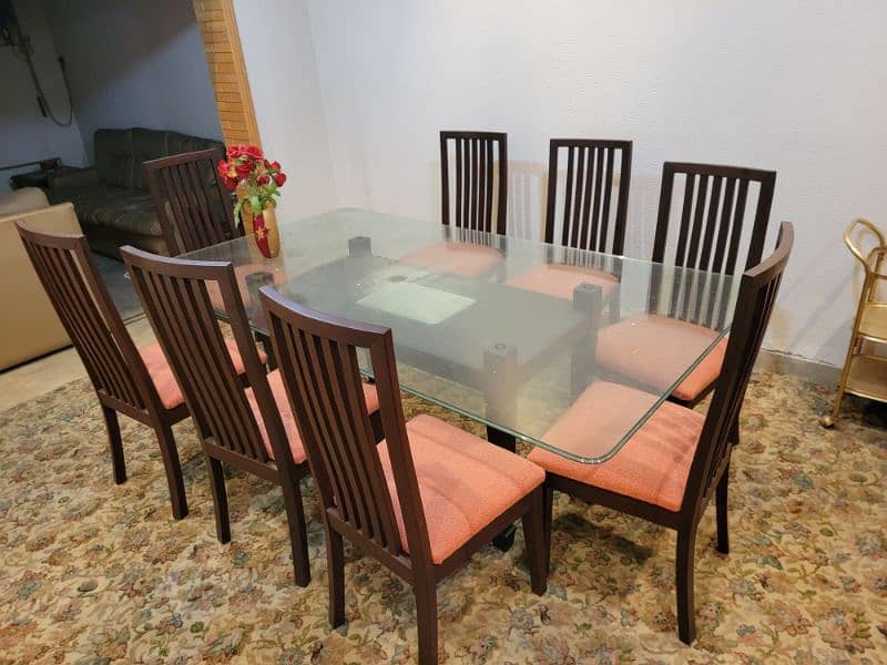 8 - Persons Chairs Dining Table Set in 10/10 6