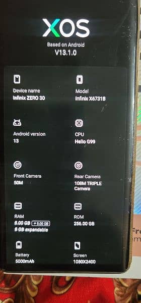 infinix zero 30 4g complete saman 6