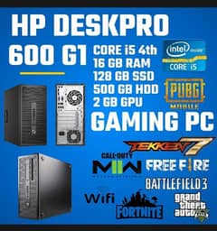 HP PRODESK 600 G1 [ i5 4TH , 16GB, 128GB SSD, 500GB HDD, 2GB GC.