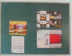 Notice Board, Green Notice board 2 ft. x 3 ft.