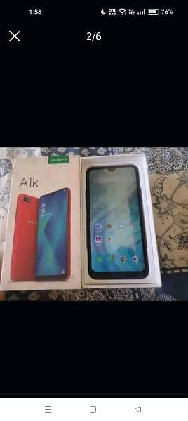 oppo a1k complete box 0