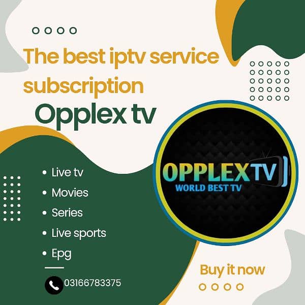 opplex tv IPTV subscription live channels in Hd4k resolutions 0