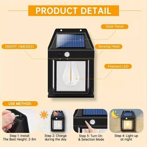 Solar Interaction Wall Lamp BK-888 9