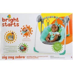 The Zig Zag Zebra Portable Swing 0