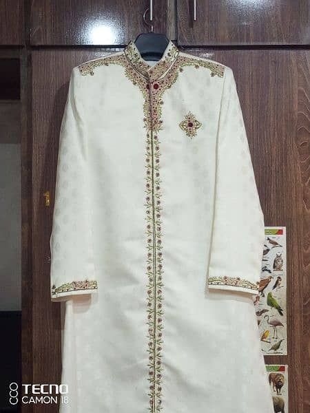 grom sherwani brand new only one time used 1