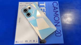 tecno camon 20 10/10 just like new piece compete box 3 month used