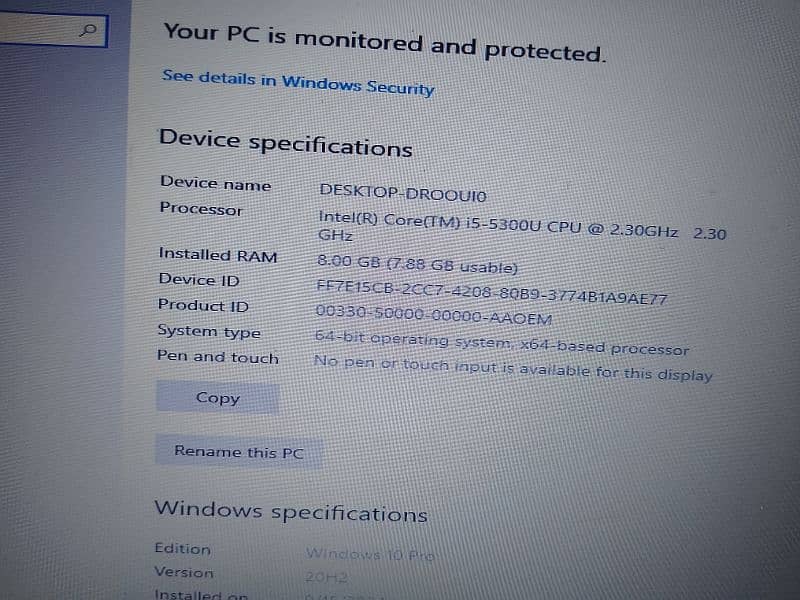 Hp g2 820 core i5 5th generation 128gb ssd + 500gb hard 1