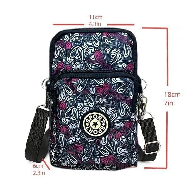 : 2 Pockets, Zipper  Mobile Bag
• 1