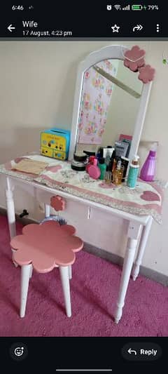 Girl dressing table