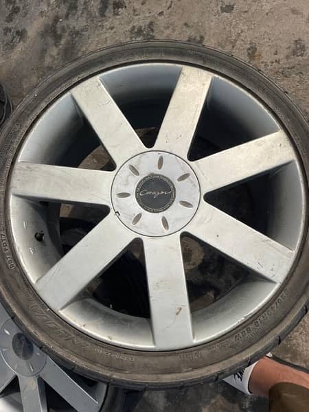 Carazon S-7 rims 4 piece set with tyres very good condition 0