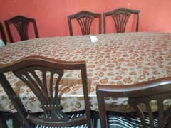 dining table 10 chair k sath like new