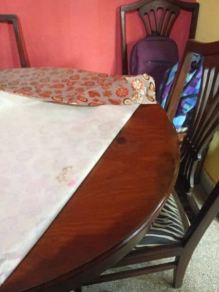 dining table 10 chair k sath like new 2