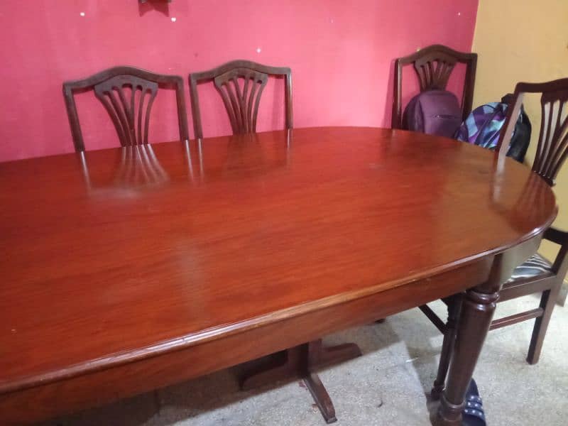 dining table 10 chair k sath like new 5