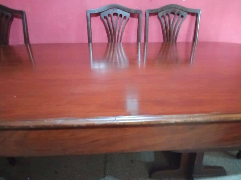 dining table 10 chair k sath like new 6