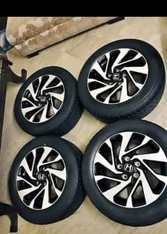 HONDA CIVIC X ORIGINAL RIMS WITH TYER available for sale