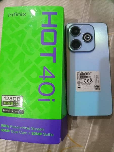 infinix Hot 40i  8+8GB Ram 128GB storage 0