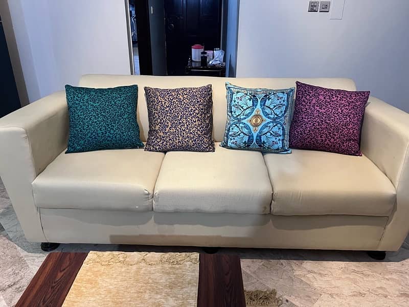 5 Seater Sofa Set in Beige 4