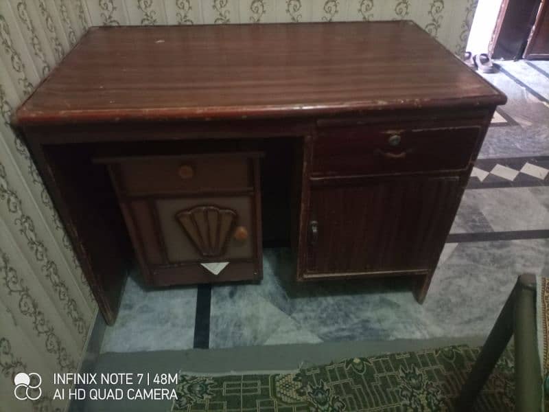 Wood Study/Office table is available for sale with good condition 2