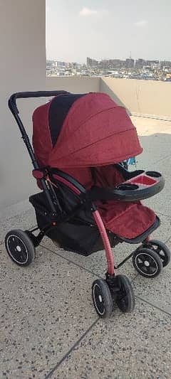 mahroon stroller pram