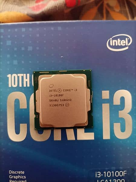 core i3 10100f with box and stock cooler 0