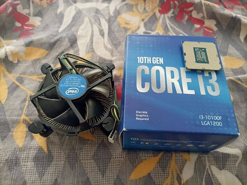 core i3 10100f with box and stock cooler 2