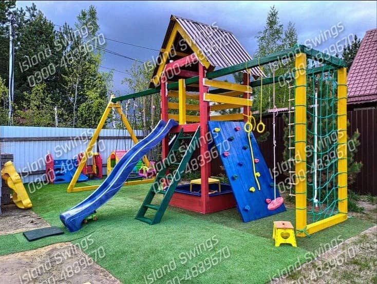 Kids Slides / Swings /Jhulay / Home Decore/ Playgroung /Outdoor Swings 0