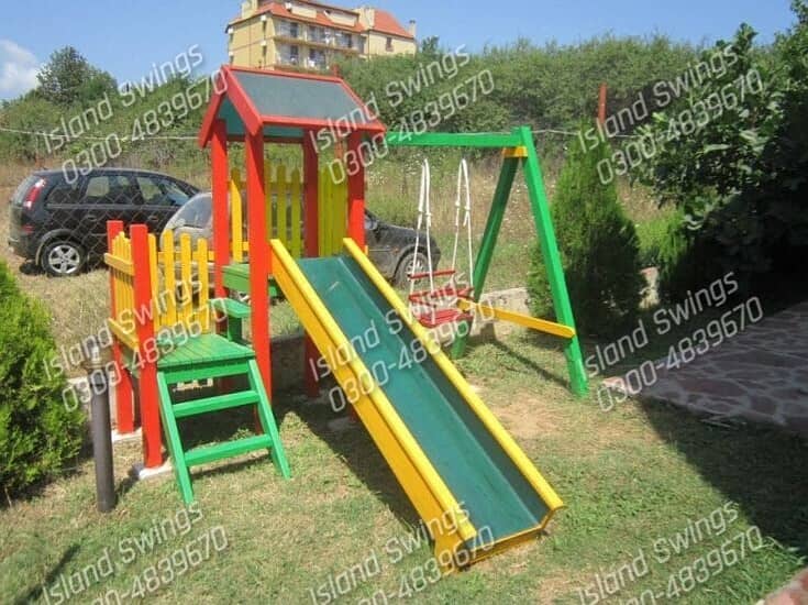 Kids Slides / Swings /Jhulay / Home Decore/ Playgroung /Outdoor Swings 12