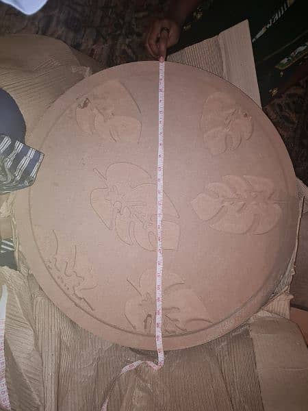 MDF wooden Leafy Table Top for resin art 1