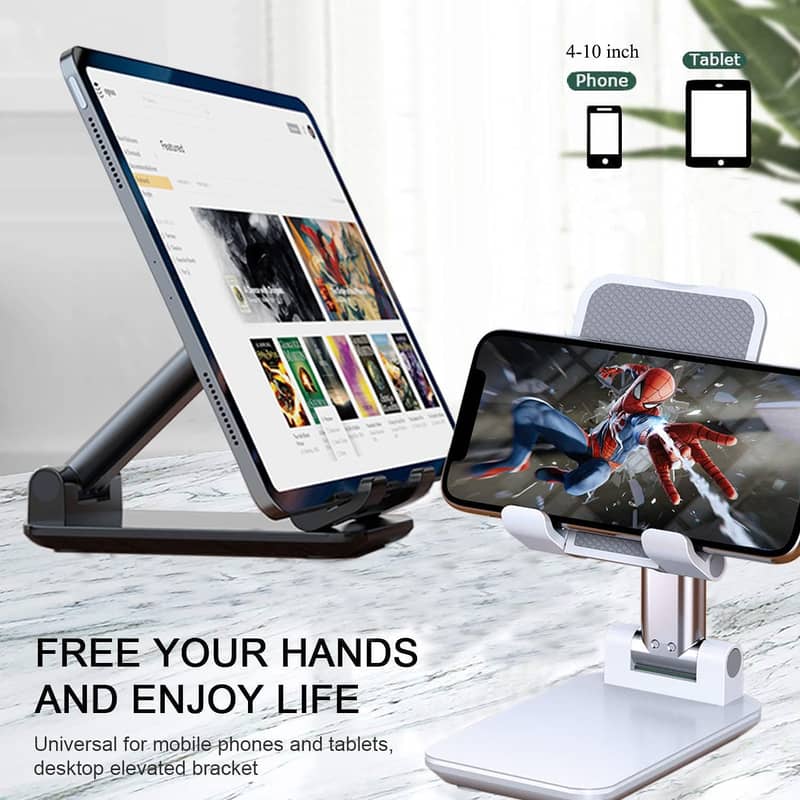 Phone Stand for Desk, Fully Foldable/Portable Phone Holder/Smartphone 1