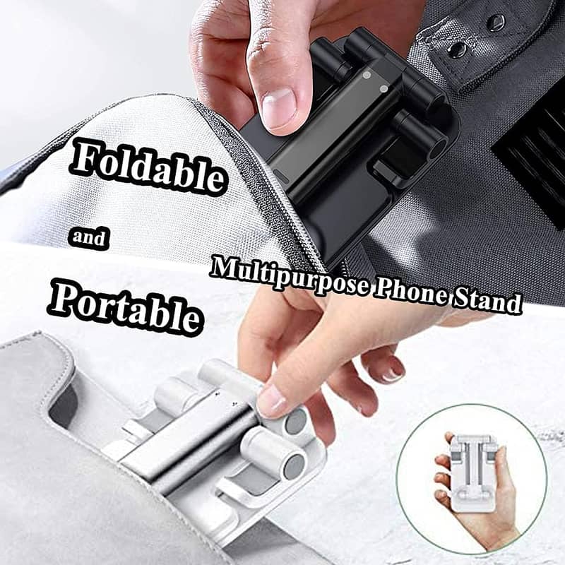 Phone Stand for Desk, Fully Foldable/Portable Phone Holder/Smartphone 6