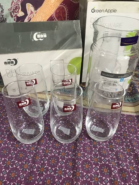 NEW Water set Jug+Glasses 0