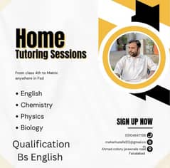 home tutor at your place