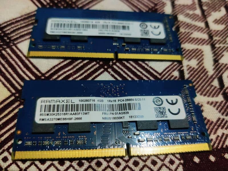 DDR4 ram 4+4  8 gb 1