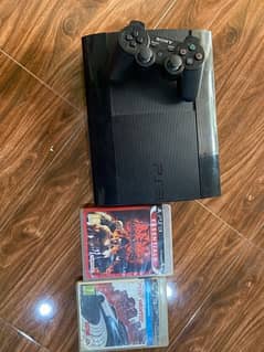 PS3 with one console and 2 games