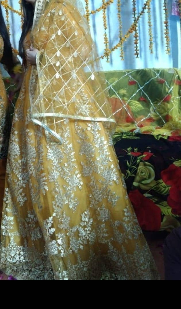 Mehndi suit barbi maxi style frok he 2