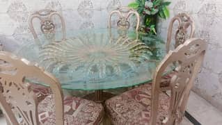 Dining table with 6 chairs